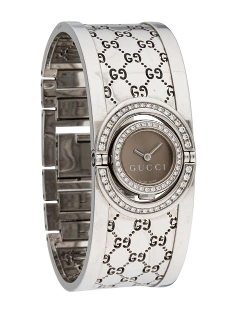 diamond ring gucci watch|gucci diamond watches for women.